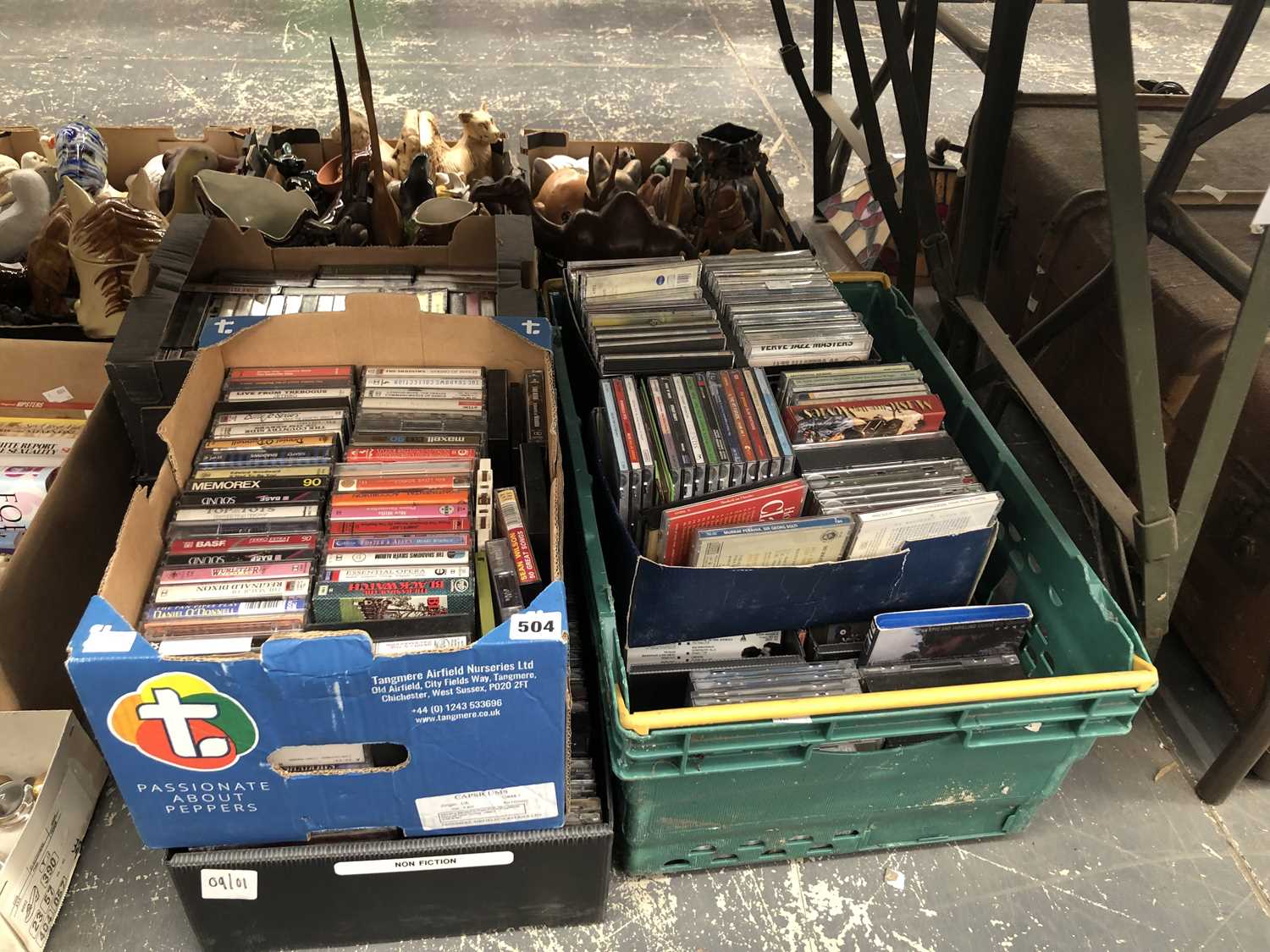 Lot 504 - A collection of cassettes and CDs