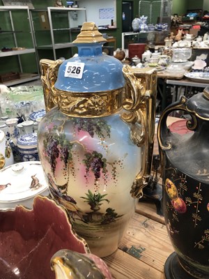 Lot 526 - A Doulton and Slater planter, a Moorcroft...