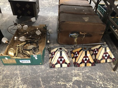 Lot 530 - Lighting to include a ceiling light with three...