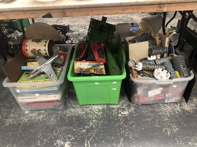 Lot 543 - A toy castle, sifi toys, games, Boxed play...