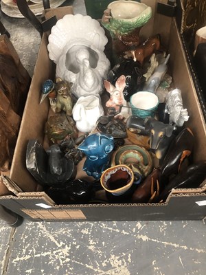 Lot 546 - A large collection of ceramic and wooden...
