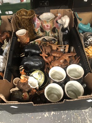 Lot 546 - A large collection of ceramic and wooden...