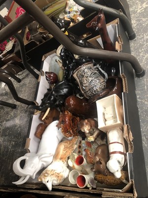 Lot 546 - A large collection of ceramic and wooden...