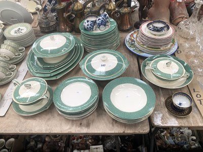 Lot 547 - A Meakin Florida Sol pattern part dinner set ...
