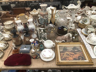 Lot 572 - Pairs of Doulton Slater and Vienna vases, a...