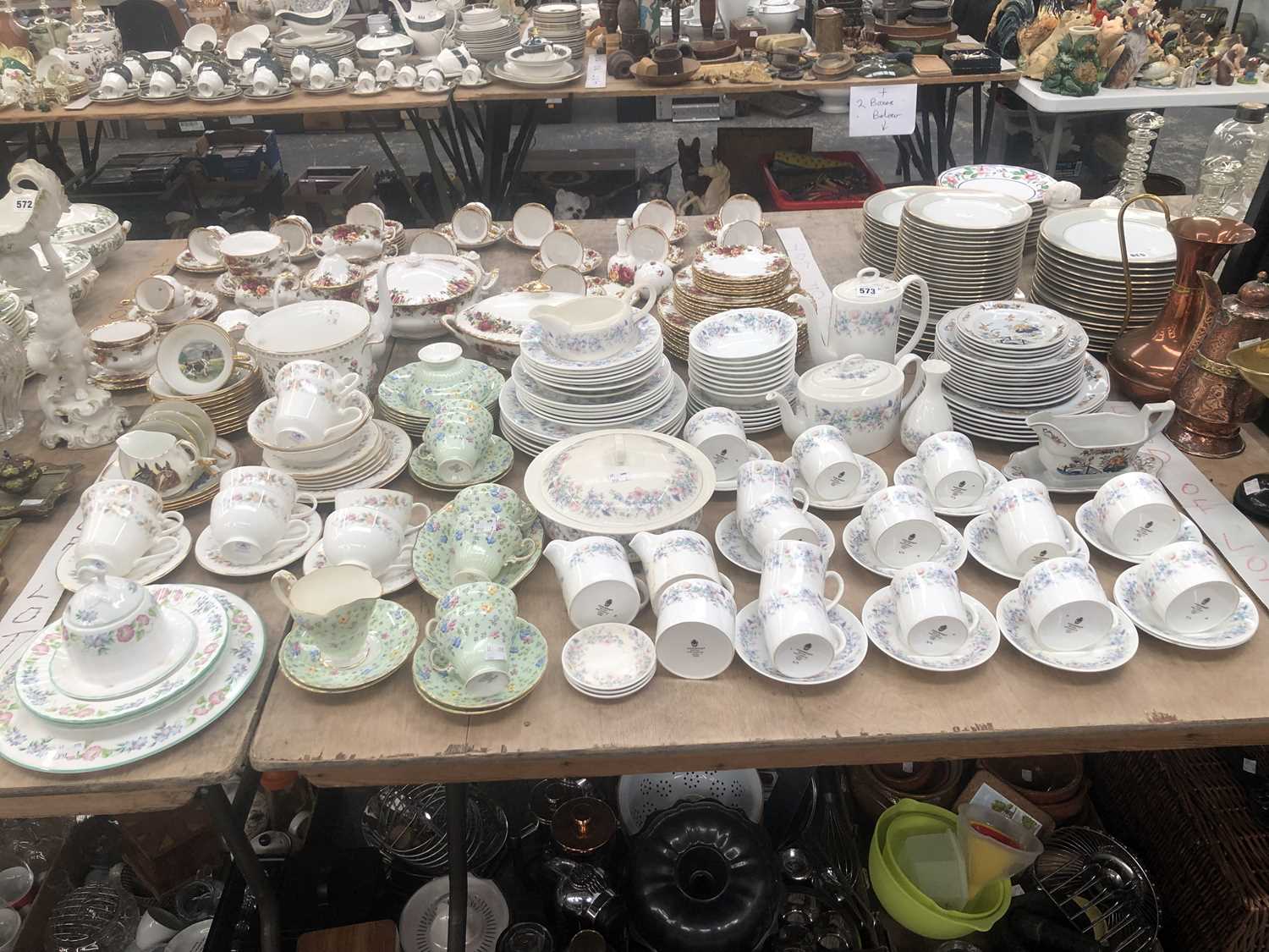 Lot 573 - A Wedgwood Angela pattern breakfast set, other...