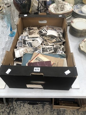 Lot 577 - Family photographs together with some of the...