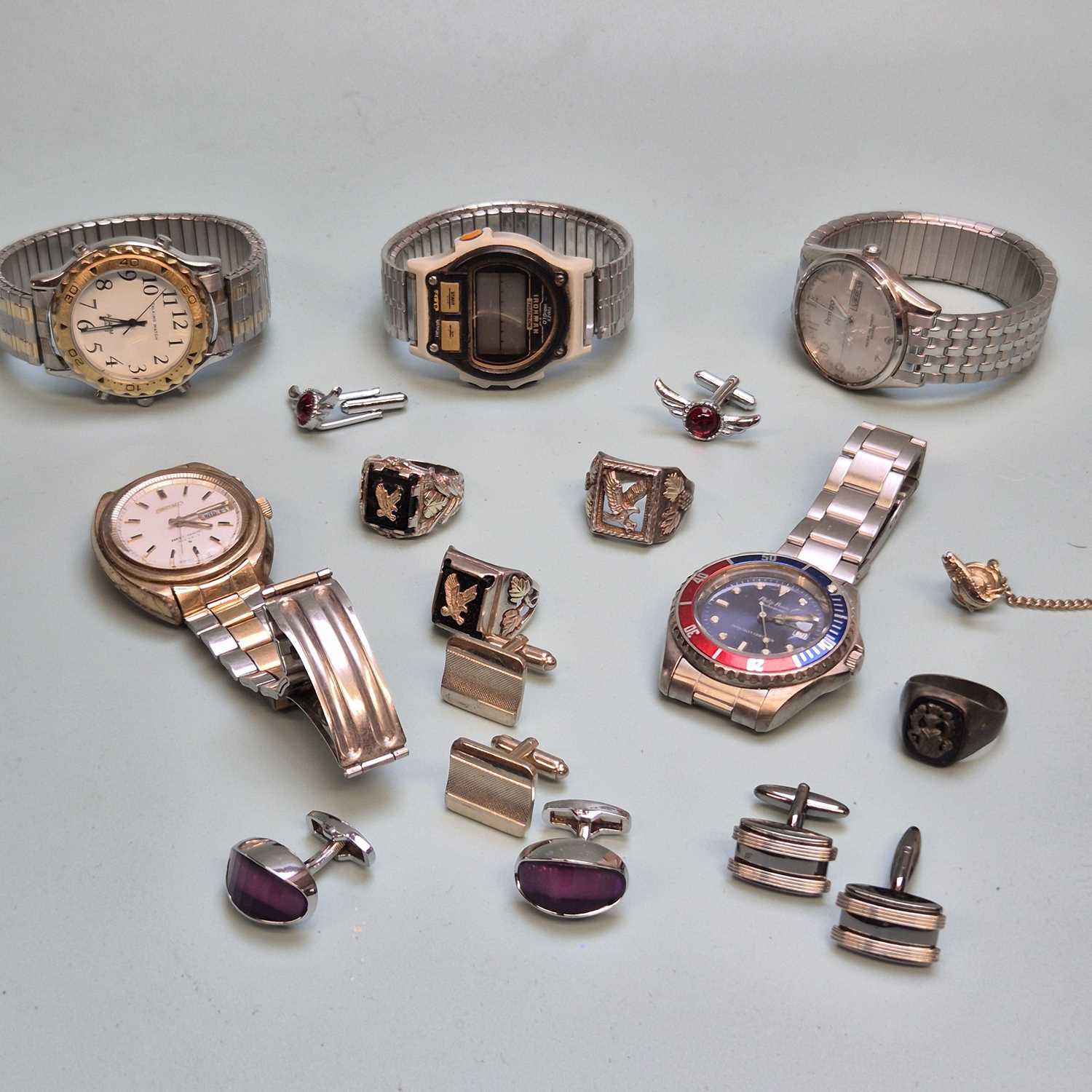Lot 63 - Two C. Co. Coleman silver and 12k gold Black...