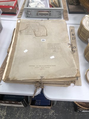 Lot 585 - Three early 20th century folio volumes on the...