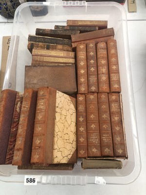Lot 586 - Leather bound British classic books