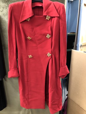 Lot 184 - An August silk collection suede style black...