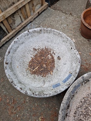 Lot 707 - Two shallow garden bowls in the manner of...