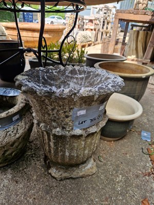 Lot 716 - A quantity of glazed and terracotta garden...