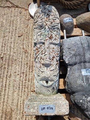 Lot 724 - A large South Seas style stoneware ornament.