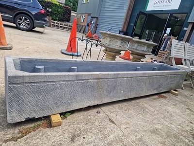 Lot 725 - A large stoneware garden trough/planter.  H 35...