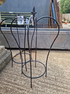 Lot 745 - Two crown form garden ornaments