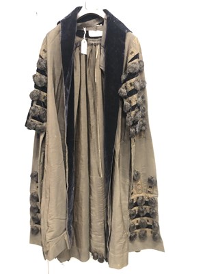 Lot 293 - A William Creasey black gown applied with...