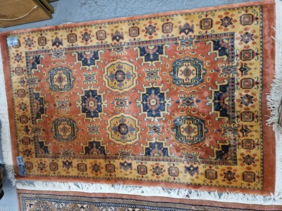 Lot 644 - An Oriental rug of Persian design. 214 x...
