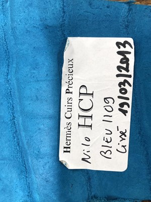 Lot 193 - A Hermes leather lizard skin hide