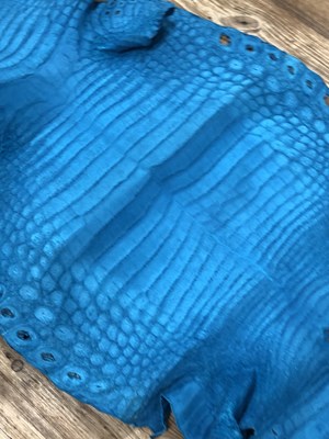 Lot 193 - A Hermes leather lizard skin hide