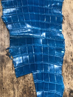 Lot 193 - A Hermes leather lizard skin hide