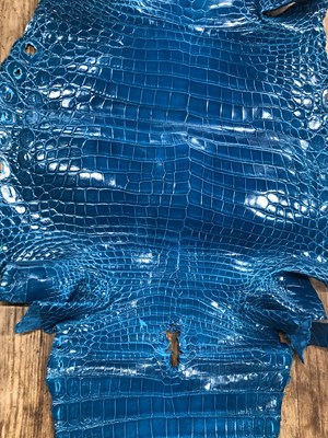 Lot 193 - A Hermes leather lizard skin hide