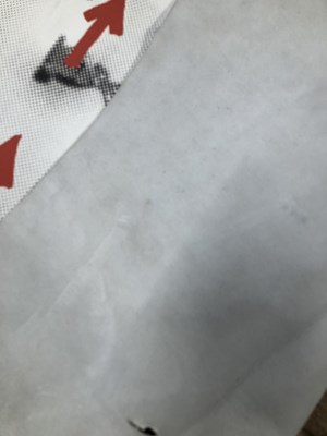 Lot 194 - A printed hide leather panel.