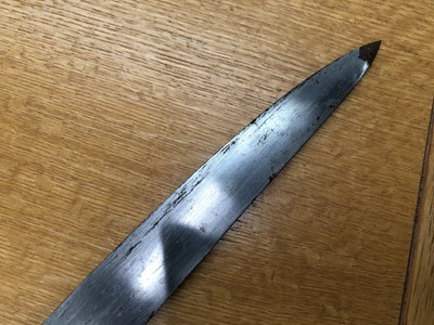 Lot 594 - An 1873 pattern French bayonet and iron scabbard