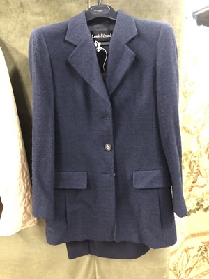 Lot 195 - A Janice Wainwright blue velvet dress size 8,...