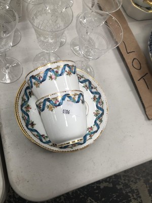 Lot 604 - Bristol pottery dinner wares, drinking glass,...