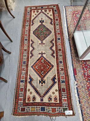 Lot 663 - A Persian Serab runner