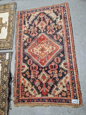 Lot 668 - An antique Persian Hamadan rug