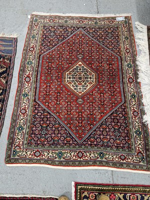 Lot 672 - A Persian Bidjar rug. 157 x 118cms
