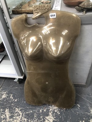 Lot 644 - Five Speedo clear plastic female form shop...