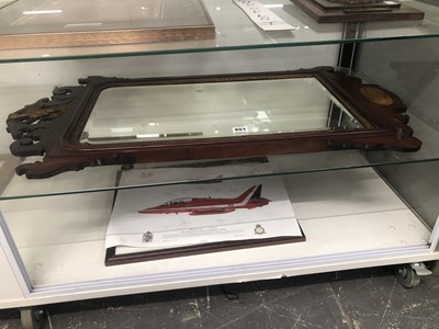 Lot 651 - A Chippendale style mahogany cut framed...