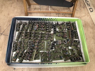 Lot 665 - Apond yacht together with lead soldiers of...