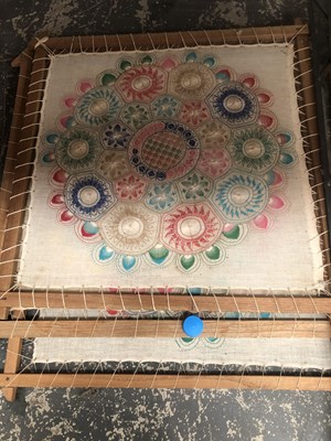 Lot 675 - A pair of leaded clear glass window panels...