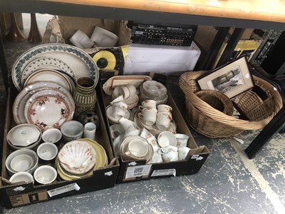 Lot 678 - tea wares, ramekins and plates together with a...