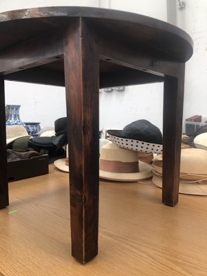 Lot 683 - A circular Bermuda cedar wood coffee table...