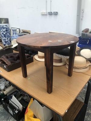 Lot 683 - A circular Bermuda cedar wood coffee table...
