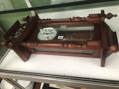 Lot 696 - A Vienna regulator together with miscellaneous...