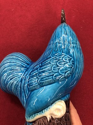 Lot 296 - A pair of Chinese turquoise and aubergine...