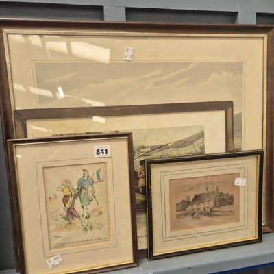 Lot 841 - A small collection of various prints.