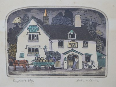 Lot 1807 - Graham Clarke. (b 1941)  Royal Oak. Coloured...