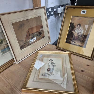 Lot 880 - A group of 19th century and other watercolours.