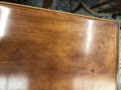 Lot 909 - A Georgian tray top silver table on carved...