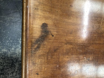 Lot 909 - A Georgian tray top silver table on carved...