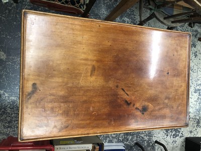 Lot 909 - A Georgian tray top silver table on carved...