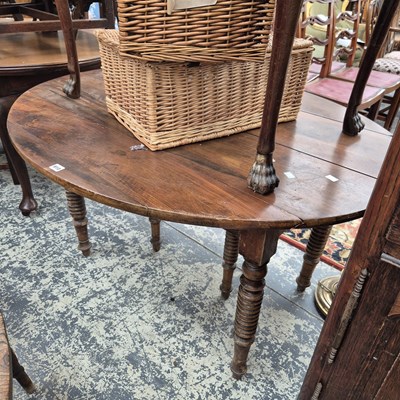 Lot 910 - A French small farmhouse drop leaf table. Prov....