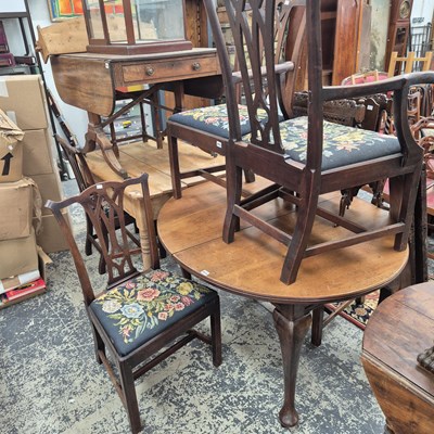 Lot 915 - A set of six 19th-century mahogany dining chairs.